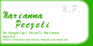 marianna peczeli business card